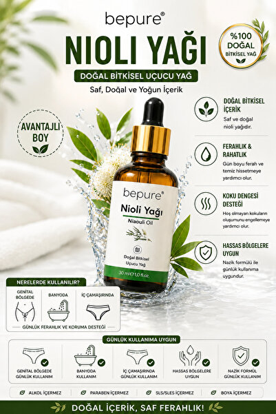 Bepure Nioli Yağı, Koku Karşıtı Doğal Bitkisel Nioli Yağı 30 ml