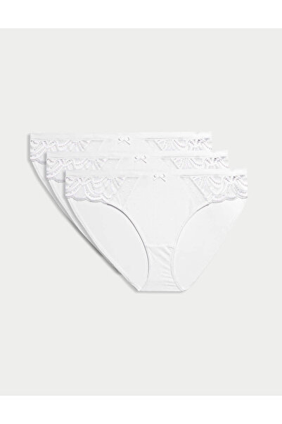 Marks & Spencer 3'lü Amelia Dantelli Bikini Külot Seti