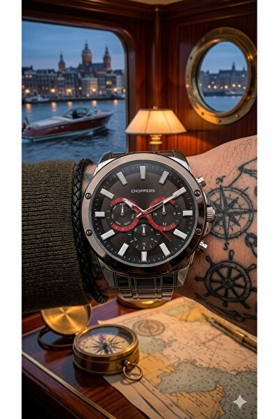 Choppers New Season Men's Wristwatch and Bracelet Gift - Metal Cord