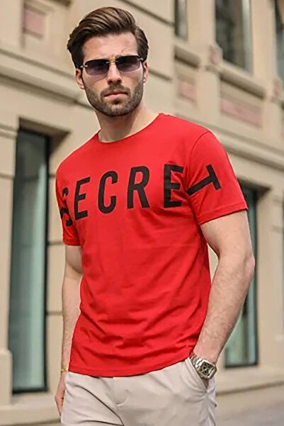 Madmext Μπλουζάκι με στάμπα Claret Red 3034