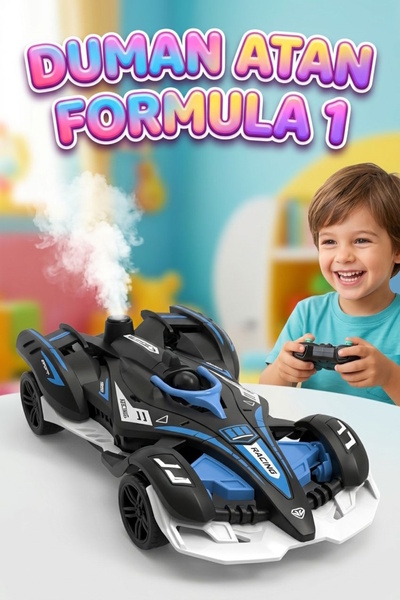 Tıfıl Toys Şarjlı Uzaktan Kumandalı 1:12 Duman Atan Formula 1 Arabası Full Fo...