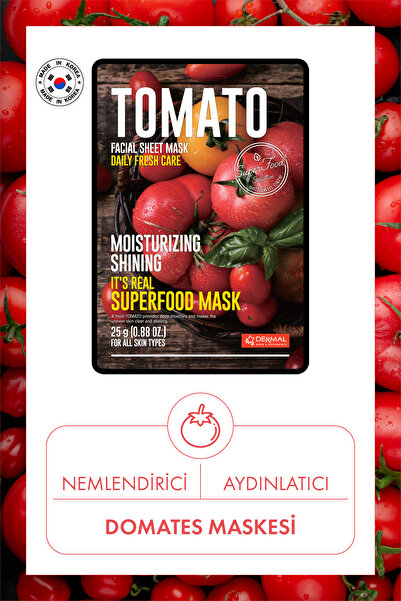 Dermal Tomato Mask That Gives Shine and Moisture 25Gr