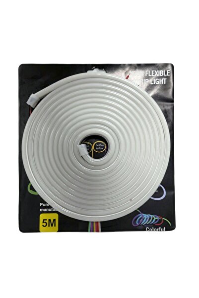 Genel Markalar Neon şerit led 12v 8x16 mm 5 metre kesilebilir bağlantı aparat...