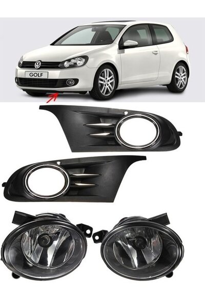 Genel Markalar AEM Vw golf 6 sis lambası sis farı çerçeveli oem 2009 / 2013