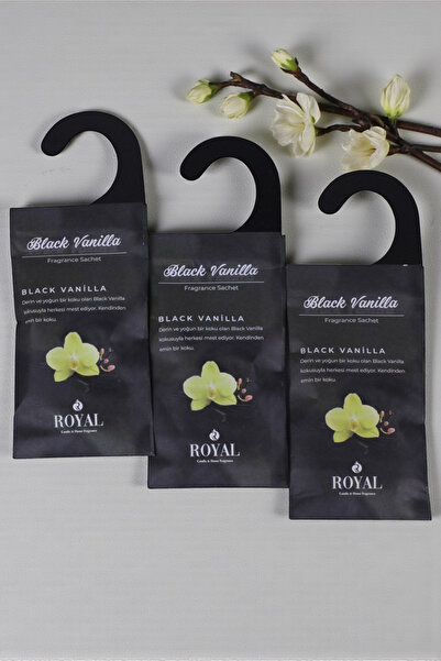 ROYAL MUM 3 Adet Kokulu Kese Black Vanilya