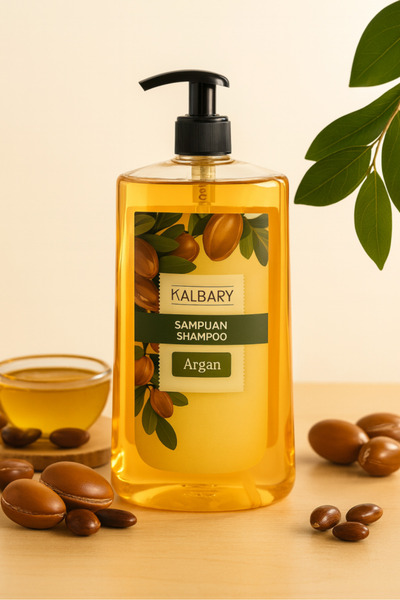 Kalbary شامبو مرطب لإصلاح الشعر وتقويته بخلاصة زيت الأرغان 1 لتر