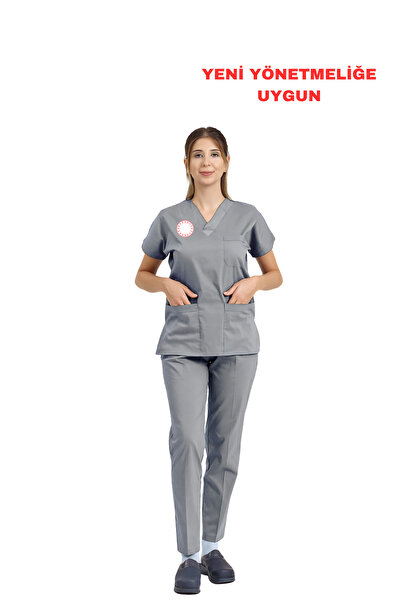 Brl Üniforma Uniformă unisex pentru servicii tehnice gri, din Lycra - Conform...