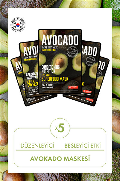 Dermal Regulating and Nourishing Avocado Mask X5 Pieces