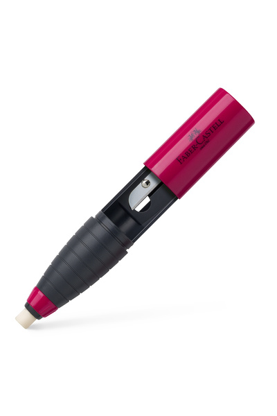 Faber Castell Radieră și ascuțitoare roșu/albastru FABER-CASTELL