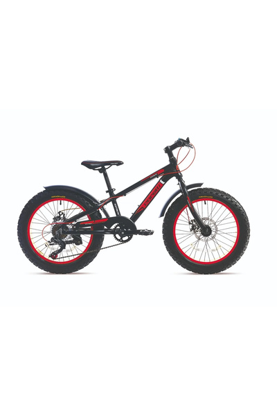 Corelli Fatboy MD Disk Fren 7 Vites 20 Jant Fat Bike Çocuk Bisikleti Siyah Be...