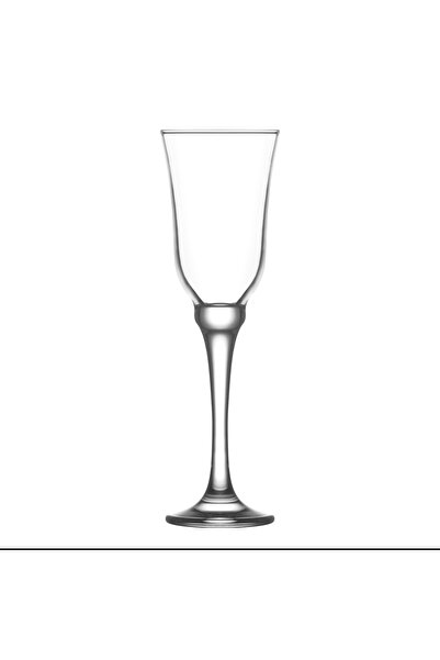 LAV Resital Cam Şampanya Kadehi 6'lı 200 ml Ayaklı (Kahve Yanı Su/Kokteyl Bar...