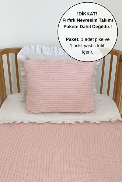 PAMUKA Pike Takımı Bebek Örgü Desen-Açık Pembe