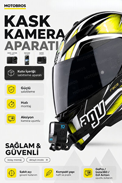 Motobros Motorcycle Helmet Camera Holder Helmet Action Camera Holder Mt2 Full...