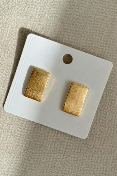 Gold Color Geometric Modern Earrings