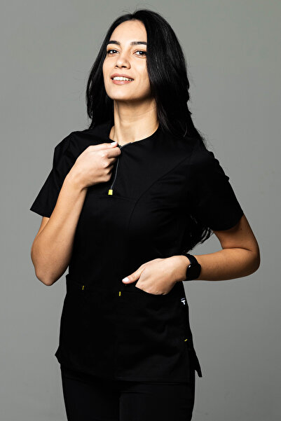 tag Costum medical EMMA Premium pentru femei, negru