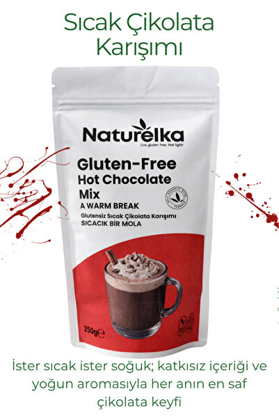 Naturelka Glutensiz Sıcak Çikolata Karışımı 250 Gr