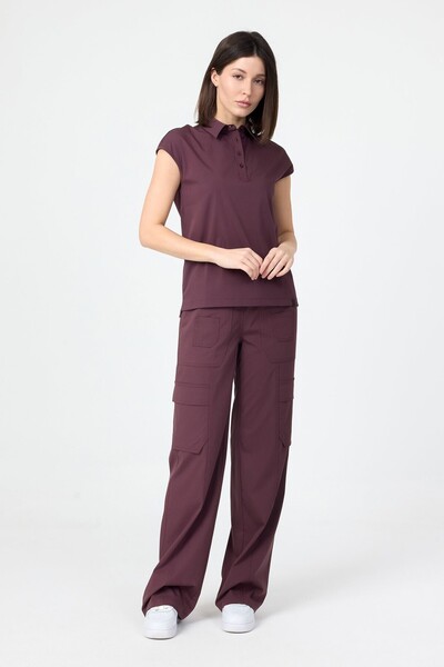 Rhow Freya Bol Paça Bordo Scrubs Pantolon