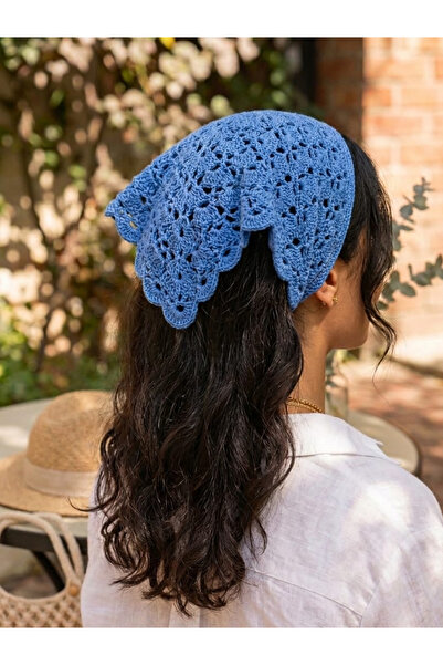 Seyn Accessory El Örgüsü Bohem Saç Bandanası - Yazlık Kadın Başörtüsü Eşarp