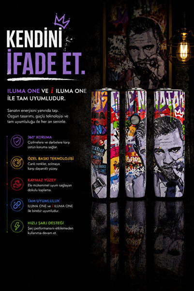 Zigver IQOS ILUMA ONE UYUMLU KILIF GRAFFİTİ(TERREA İLE ÇALIŞAN CİHAZA UYUMLUDUR)