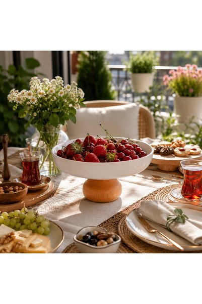 Madas Desıgn Presentation Plate, Cookie Dish, Fruit Bowl, Salad Bowl, Plate