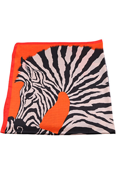 Joolar Esarfa dama, de plaja sau promenada, 110 x 110, imprimeu zebra, SK14RD...