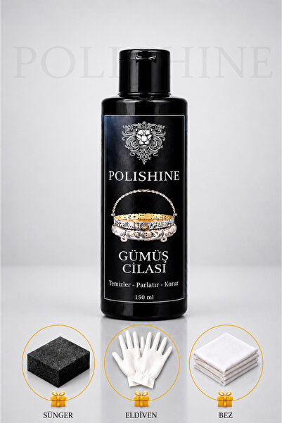 POLİSHİNE Gümüş Temizleyici ve Parlatma Cilası 150ml