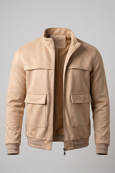 ixir Torba Cepli Nubuk Mevsimlik Erkek Mont & Ceket Camel