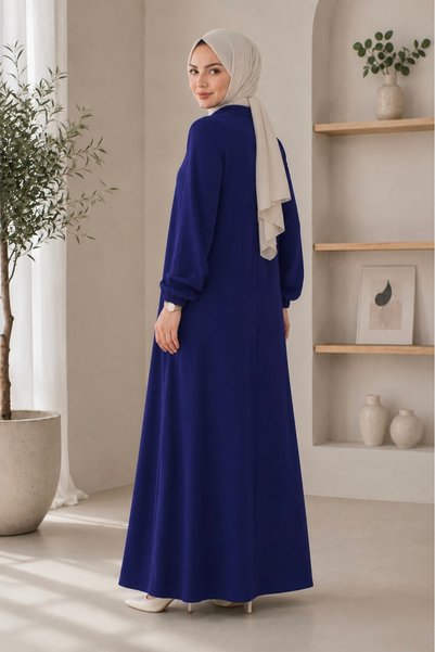 MODAASİ Ferace Casual Cut Aerobin Fabric Daily Stylish Hijab Dress