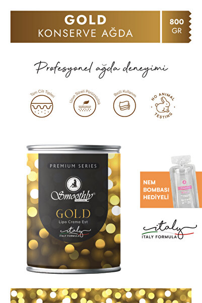 Smoothly Gold Konserve Ağda Premium Series 800g – Profesyonel Sir Ağda