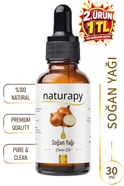 NATURAPY Soğan Yağı (Onion Oil) Maserasyon | Ekstraksiyon Yağı 30 ml Damlalık...