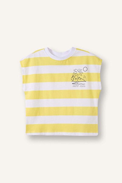 DeFacto Tricou cu dungi 100% bumbac pentru bebelusi baieti H5110A526HS