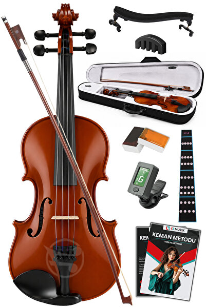 Fourtune Dante VL-200SBR 4/4 Parlak Akustik Keman Seti (Tam Boy)