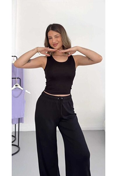 EVOA Set de pantaloni sport și cu picior larg pentru femei