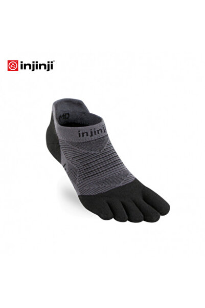 injinji RUN LIGHTWEIGHT NO SHOW COOLMA - رمادي داكن - M