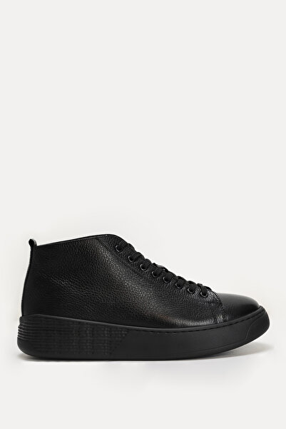Lufian Aden Men's Leather Shoes Black