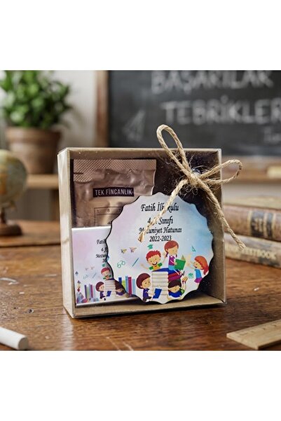 Hayaller Dükkanı 30 Adet İlk Okul Mezuniyet Ahşap Magnet Türk Kahvesi Ve Çiko...