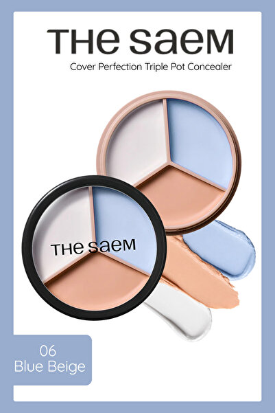THE SAEM The Saem Cover Perfection Triple Pot Concealer 06 Blue Beige