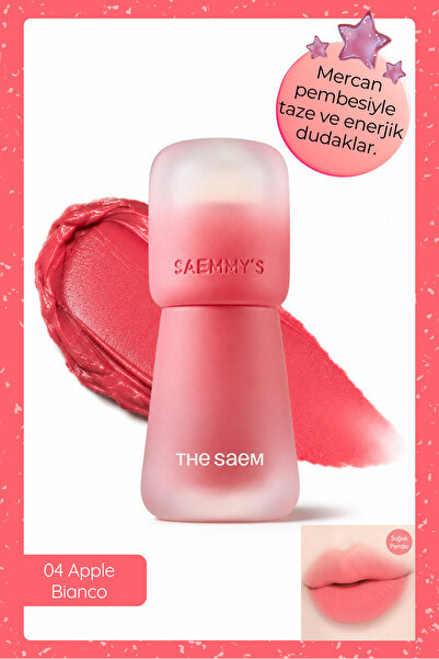 THE SAEM Saemmy's Crema Velvet Tint - Velvet Finish, Natural Look, 04 Apple B...