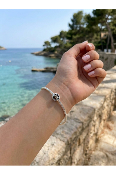 My Story Ajur Pençe Baskı Gümüş Charm