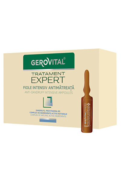 GEROVITAL Fiole intensive anti-mătreață TratamentExpert, Tratamente pentru pă...