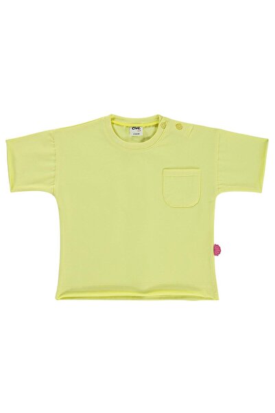 Civil Baby Decorative Label Pocket T-Shirt for 6-18 Months - Yellow