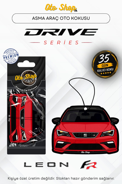 OTOSHOPTR SEAT LEON FR Araba Kokuları Drive Serisi Oto Araç Kokusu (Kırmızı)