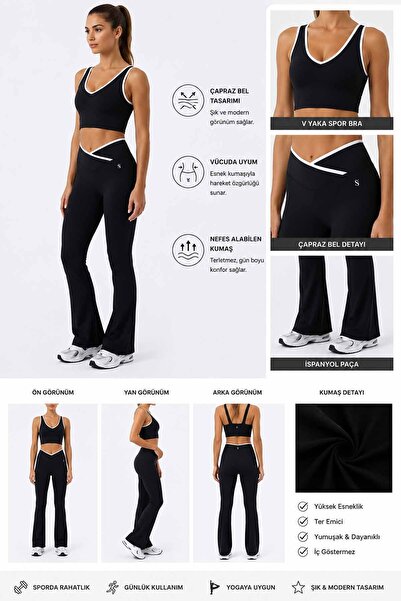 vynor atelier Ženske Zvonaste nogavice legginsa-grudnjak GYM-joga donji i gor...