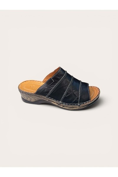 Kristal Bio.1196 Full Orthopedic Leather Inside and Out Women's Stylish Slippers