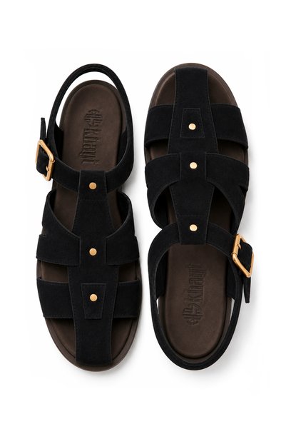 Khayt Bahama Anatomical Suede Cage Women's Sandals