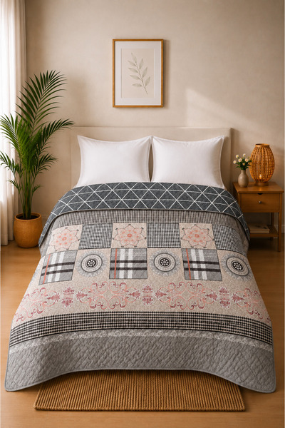 Bikaya Home Aden Double Multi-Purpose Bedspread |   200X220 cm |   Lightweigh...