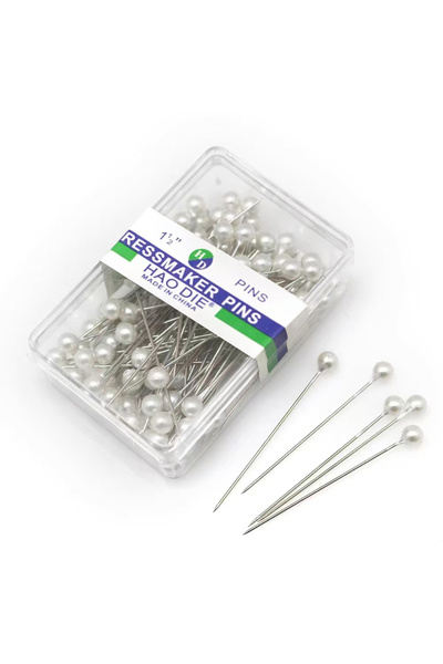 Choice5 White 100Pcs/Box 38cm Colorful Round Pearl Head Needles Stitch Straig...