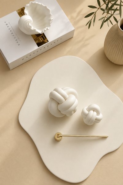 Mandalin Art Studio Knot-Shaped Decorative Object Set of 2