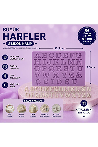 Silikon Kalıp Büyük Harfler