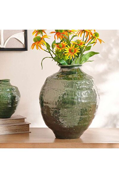PAN HOME Margo Ceramic Vase 33.5x31x38.7cm - Green